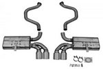 Corvette '97-04' 5.7L, Aft-Cat System, Quad Tip